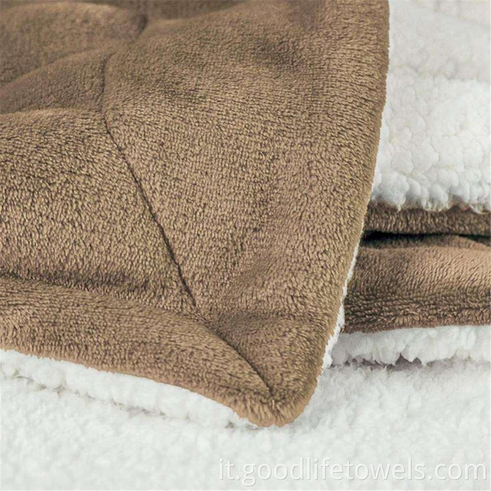 Double Layer Flannel Fleece Throw Blanket